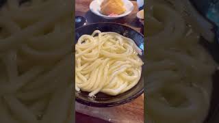 Authentic “Kamaage Udon” eaten at a famous restaurant in Kagawa Prefecture