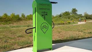 GoGreenspoke | Bike Repair Station with Integrated Pump