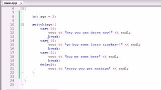 Buckys C Programming Tutorials 25 switch