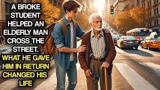 A Broke Student Helped an Elderly Man Cross the Street. What He Gave Him in Return Changed His Life.