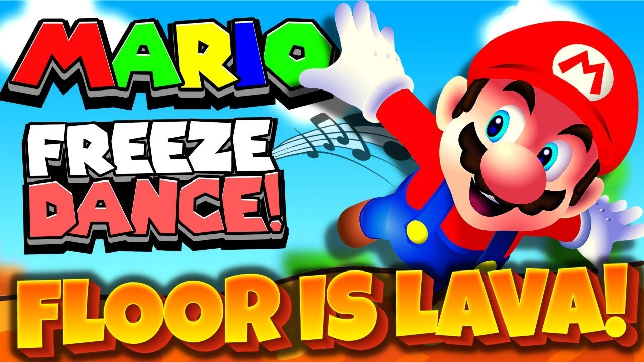 Super Mario Freeze Dance Brain Break Just Dance Floor Is Lava