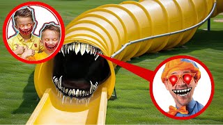 Vlippi Vlad and Niki are turning into EVIL Vlippi!! SLIDE EATER is angry! RUN Away