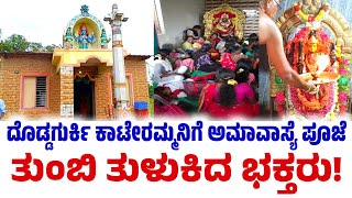 ಮುಳಬಾಗಿಲು ತಾ|| ದೊಡ್ಡಗುರ್ಕಿ ಶ್ರೀ ಕಾಟೇರಮ್ಮನಿಗೆ ಅಮಾವಾಸ್ಯೆ ವಿಶೇಷ ಪೂಜೆ! ದರ್ಶನ ಪಡೆಯಲು ತುಂಬಿ ತುಳುಕಿದ ಭಕ್ತರು