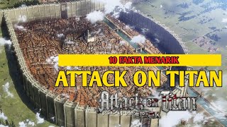 10 FAKTA ANIME ATTACK ON TITAN ‼️