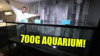 700 gallon MONSTER aquarium is here!! The king of DIY