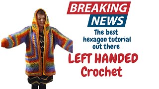 Left-Handed Hexagon Cardigan Tutorial