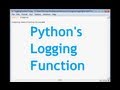 Python's Logging Function