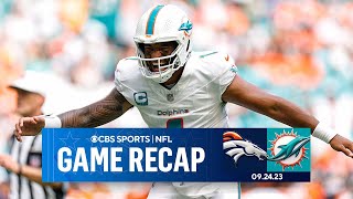 Dolphins SCORE 70 POINTS in blowout win over Broncos I Game Recap | CBS Sports