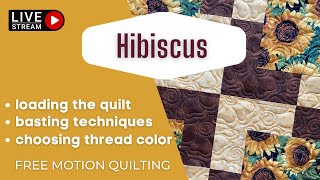 Flowery Edge-to-Edge Free Motion Quilting? Yes please!