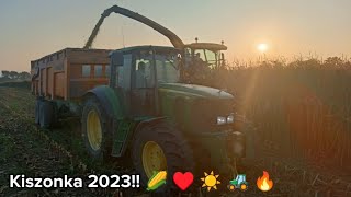 Koszenie kukurydzy na kiszonkę 2023 - 9 ciągników w akcji!! 🌽 😎 🔥 ♥️ 🚜 😍