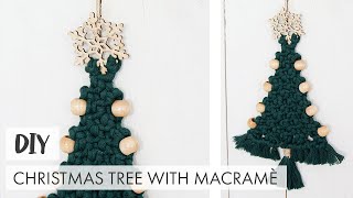 DIY Tutorial Alberello di Natale macramé boho | Makramee Boho Weihnachtsbaum