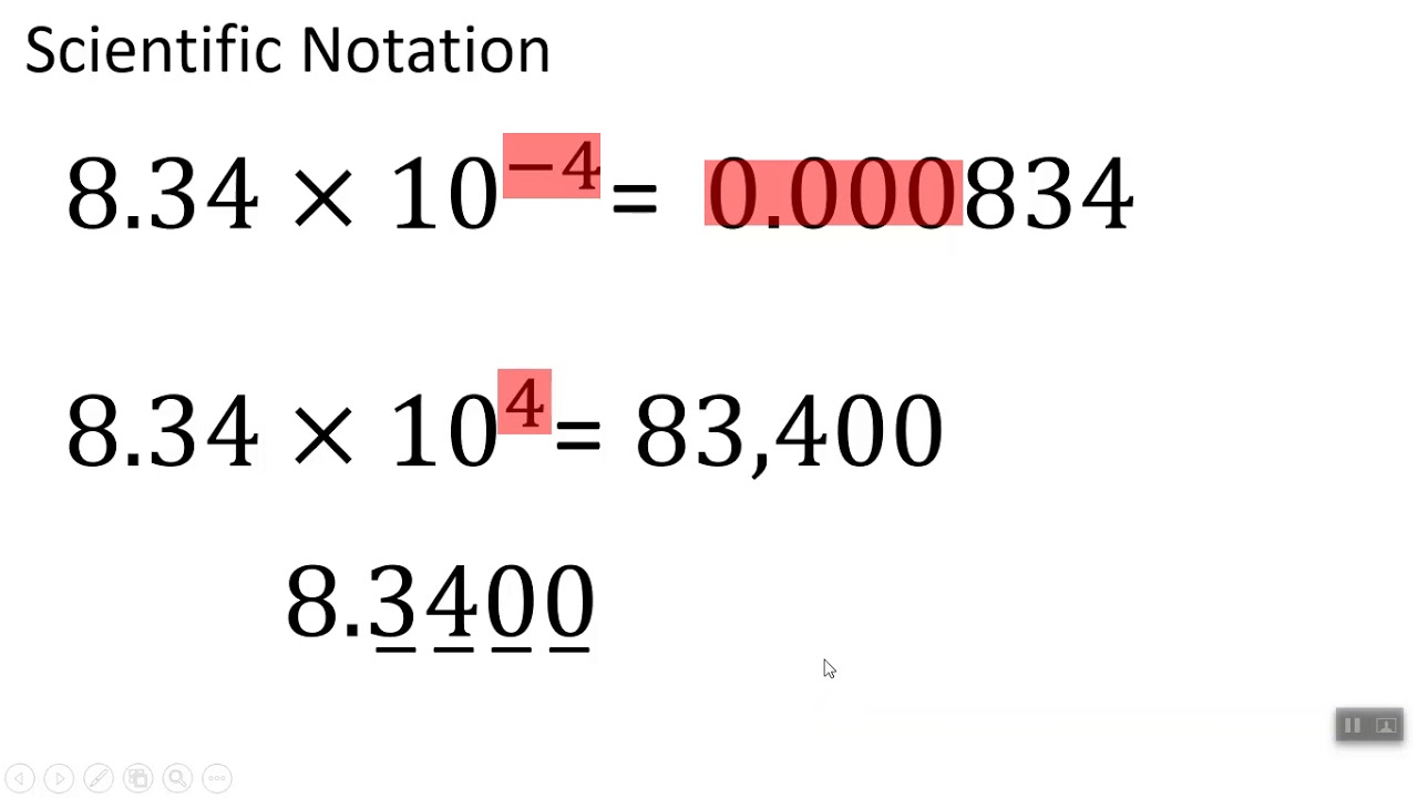 Scientific Notation: Ordering - YouTube