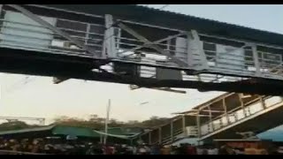 Maharashtra: Over 10 injured after portion of the foot over bridge collapses in Chandrapur