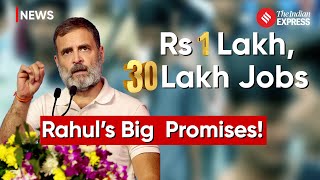 Rahul Gandhi Promises 30 lakh Jobs, Rs 1 Lakh In Bank Accounts | Rahul Gandhi Telangana