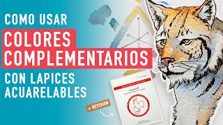 Cómo usar colores complementarios con lápices acuarelables