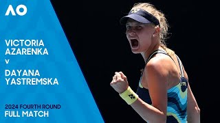 Victoria Azarenka v Dayana Yastremska Full Match | Australian Open 2024 Fourth Round