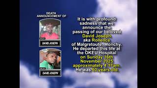 David Joseph ~ Medium Obituary