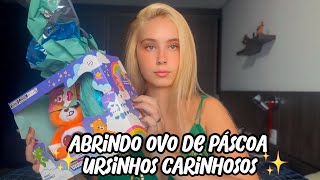 Abrindo Ovo de Páscoa dos Ursinhos Carinhosos da Cacau Show 🍫🐣✨2025✨