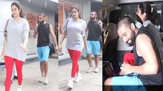 Janhvi Kapoor With Her BF Orhan Awatramani Together Snapped @ GYM By Media