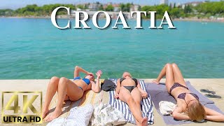 Beach Walk 4K Croatia | Walking along the Coast of Split with Olivia