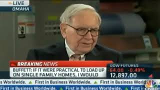 Warren Buffet on Single Family Homes Investment