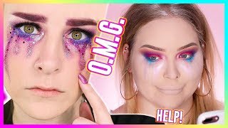 I TRIED FOLLOWING A SIMPLY NAILOGICAL MAKEUP TUTORIAL... WOW!