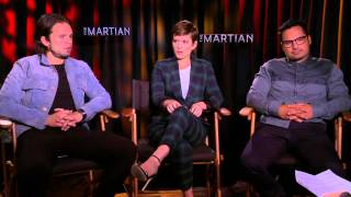 The Martian Interview - Sebastian Stan, Kate Mara & Michael Pena