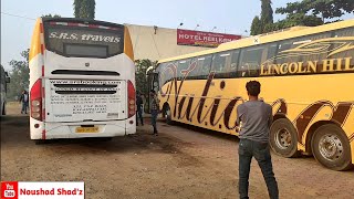 INDIA'S LONGEST RUNNING BUS along with NATIONAL ,SRS TRAVELS VOLVO B11R''s!!!