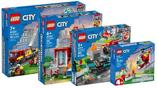All LEGO City Fire Sets 2022 Compilation/Collection Speed Build