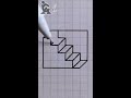 3d illusion staircase 3d drawing viralvideo easy drawing arttutorial painting 3d illusion