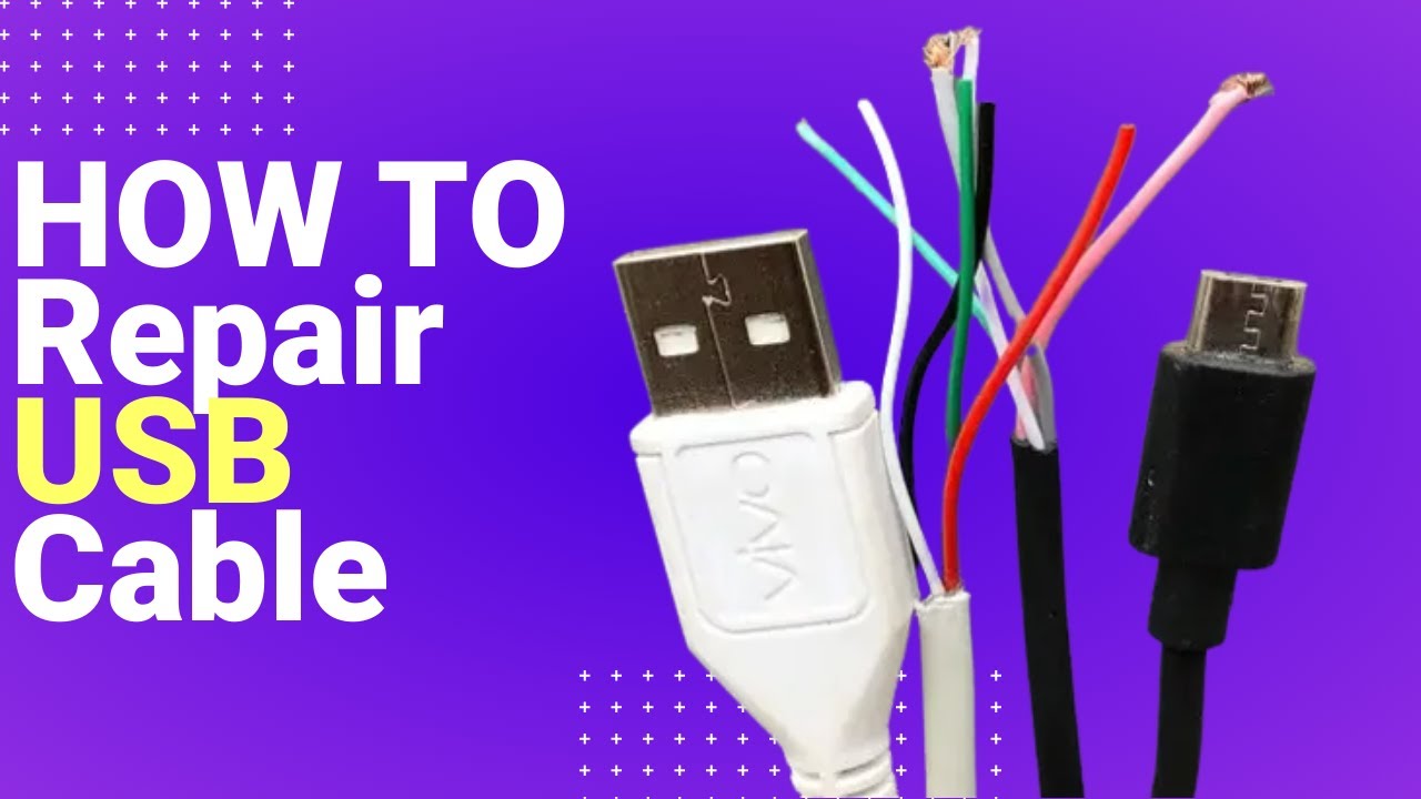 How To Repair USB Cable (100% Fix) ¦ BEST WAY TO FIX AND REPAIR CHARGER ...