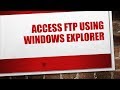 Browse Ftp using windows Explorer