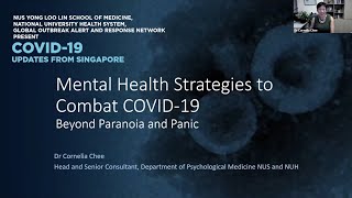 Mental Health Strategies to Combat COVID-19 | Dr Cornelia Chee