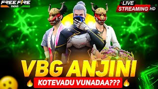 VBG ANJINI KOTEVADU VUNADA?? ||VBG EMPIRES || FREE FIRE LIVE IN TELUGU | #dfg #freefire