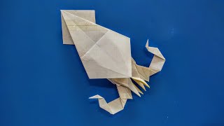 How To Make a Origami Squid | Origami Squid Step By Step | Origami Tutorial