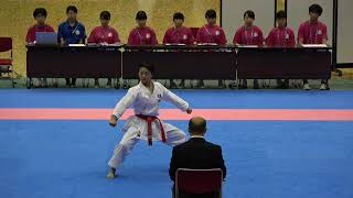 2018IH  空手道 女子 個人形 決勝 大内  日本航空（山梨県） 対 森本  城南学園（大阪府）