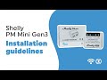 Shelly PM Mini Gen3 Installation video (US standard)