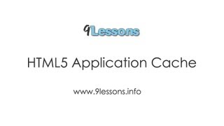 HTML5 Application Cache 9lessons.info