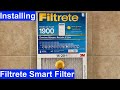 Installing a new Filtrete Smart Filter tells your phone when to change it