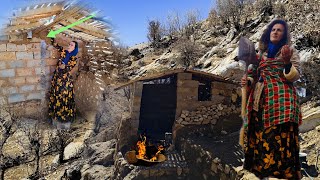 invincible spirit of Nahid, nomadic mother: Completion of magical hut ceiling plastering project