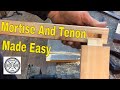 Mortise And Tenon Joint For Beginners (Bare faced with hand tools)