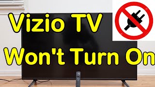 VIZIO SMART TV WON'T TURN ON/BLACK SCREEN, EASY FIX😮