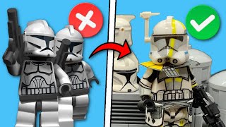 10 EASY ways to UPGRADE your LEGO CLONE TROOPERS!