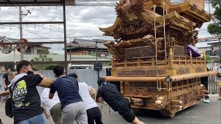 令和4年　深井水池町　だんじりふれあい会 小屋入れ 深井地区 (2022/6/26)