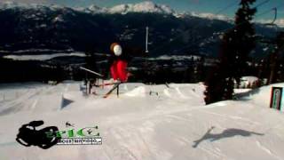 Crazy Pro Ski \u0026 Snowboard Whistler Terrain Park Riding with music by Bliss n' Esso