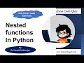 Data Science Made Easy | Nested Functions In Python| Tutorial-15