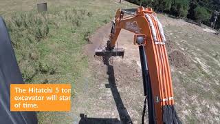 Hitachi ZX55U 5 Mini Excavator Review Video