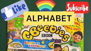 CBEEBIES MAGAZINE (ALPHABET STAMPERS) ☀️🔥A B C D....😄😁