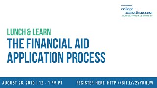 The Financial Aid Application Process