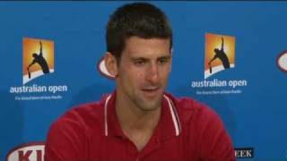 Australian Open 2012 - Novak Djokovic Vs Rafael Nadal - press conference